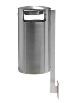 Preview: Abfalleimer CITY 60 Liter aus Edelstahl